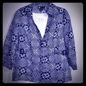 2 piece Carole Little Blouse white top included. #3